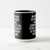Humor Sociale afstand Introvert Mok (Midden)