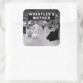 Humor Square Sticker warme sport (Tas)