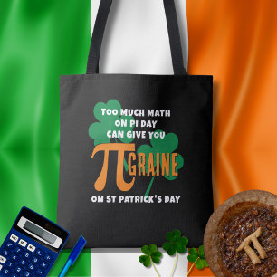Humor St. Patrick's Day Pi-dag Wiskunde Draagtas