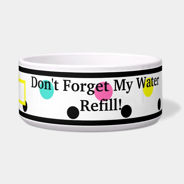 Humor Stippen Naam Voerbakje (Rechts)