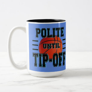 Humor tot het uiteinde van de Basketball Tweekleurige Koffiemok