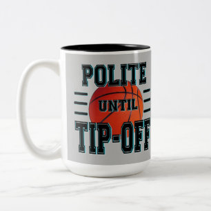Humor tot het uiteinde van de Basketball Tweekleurige Koffiemok