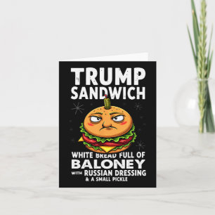 Humor Trump Sandwich Kaart