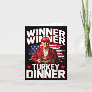 Humor Trump Winnaar Winnaar Turkije Diner Thanksgi Kaart