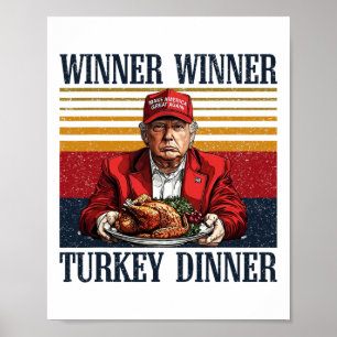 Humor Trump winnares Turkije diner grappig dan Poster