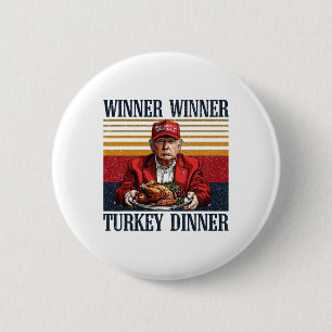 Humor Trump winnares Turkije diner grappig dan Ronde Button 5,7 Cm