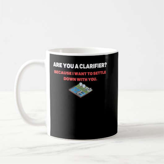 Humor van afvalwater Valentijnsdag Koffiemok (Links)