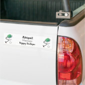 Humor van de cartoon van de stofzuiger bumpersticker (Op Truck)