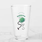 Humor van de cartoon van de stofzuiger glas (Achterkant)
