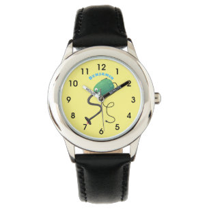 Humor van de cartoon van de stofzuiger horloge
