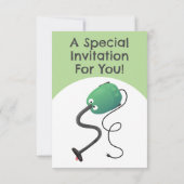 Humor van de cartoon van de stofzuiger kaart (Achterkant)