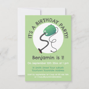 Humor van de cartoon van de stofzuiger kaart