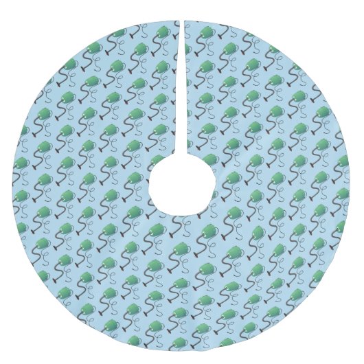 Humor van de cartoon van de stofzuiger kerstboom rok (Voorkant)