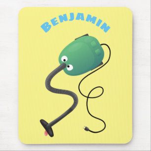 Humor van de cartoon van de stofzuiger muismat