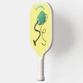 Humor van de cartoon van de stofzuiger pickleball paddle (Links)