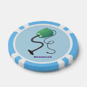 Humor van de cartoon van de stofzuiger poker chips (Enkel)