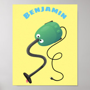Humor van de cartoon van de stofzuiger poster
