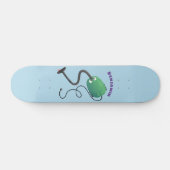 Humor van de cartoon van de stofzuiger skateboard (Horizontaal)