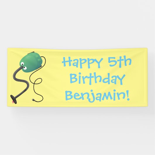 Humor van de cartoon van de stofzuiger spandoek (Horizontaal)