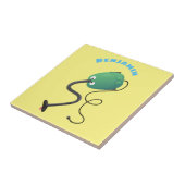 Humor van de cartoon van de stofzuiger tegeltje (Zijkant)