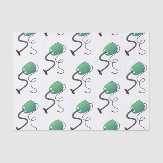 Humor van de cartoon van de stofzuiger tissuepapier (Voorkant)