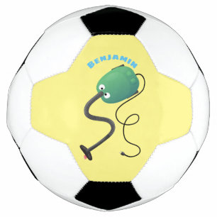 Humor van de cartoon van de stofzuiger voetbal