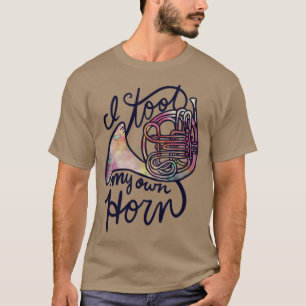 Humor van de Franse hoorn T-shirt