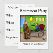 Humor van de PARTIJ Uittreding "Spectickles" Kaart (Voorkant / Achterkant)