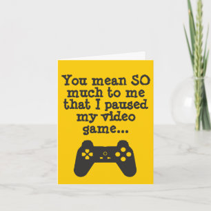 Humor van hardcore gamer gevouwen Wenskaart Kaart