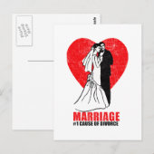 Humor van het huwelijk briefkaart (Voorkant / Achterkant)