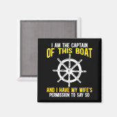 Humor van kapitein schipper magneet (Voorkant / Achterkant)