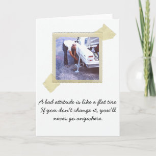 Humor van lekke banden kaart