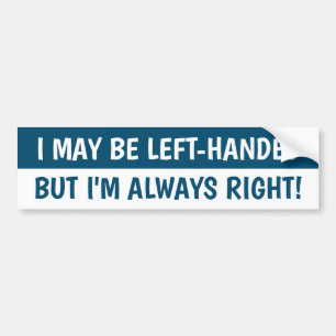 Humor van linkse mensen BLAUW Bumpersticker