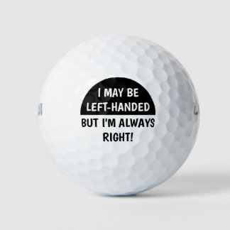 Humor van linkshandigen | ZWARTE WITTE Golfballen