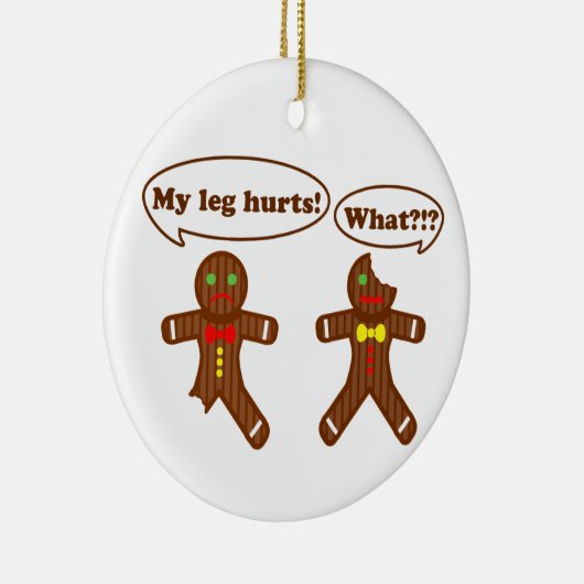 Humor van ontbijtkoek keramisch ornament (Rechts)