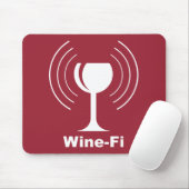 Humor van wijn muismat (Met muis)