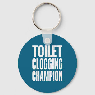 Humor Verstopte Badkamer Toilet Kampioen Grap Lach Sleutelhanger