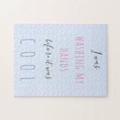 Humor voor aangepaste teksttypografie quarantaine  legpuzzel (Horizontaal)