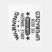 Humor voor ankle Chirurgie Fleece Deken (Voorkant)