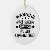 Humor voor ankle Chirurgie Keramisch Ornament (Rechts)