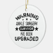 Humor voor ankle Chirurgie Keramisch Ornament (Links)