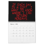 Humor voor de baan kalender (Feb 2026)