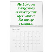 Humor voor de baan kalender (Mar 2027)