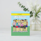 Humor voor haar eetkrabben briefkaart (Staand voorkant)