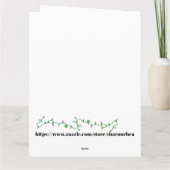 Humor voor kerstkaarten bedankkaart (Achterkant)