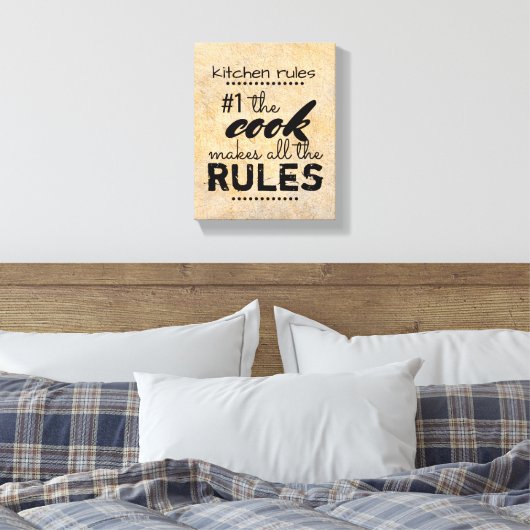 humor voor keukencanvas canvas afdruk (Insitu (Slaapkamer))