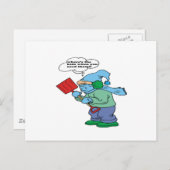 Humor voor sneeuwschoppen briefkaart (Voorkant / Achterkant)