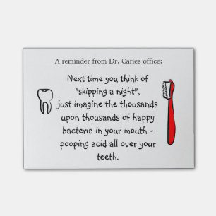 Humor voor tandheelkundig gebruik - Post-it Notes 