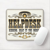 Humor voor technische support muismat (Met muis)