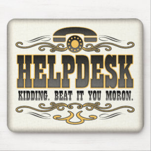 Humor voor technische support muismat